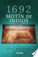 Libro 1692 Motín de Indios