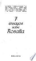 7 ensayos sobre Rosalía