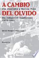 Libro A cambio del olvido