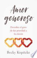 Libro Amor generoso