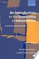 Libro An Introduction to the Economics of Information