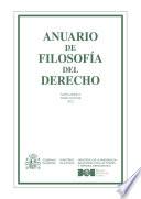 Libro Anuario Filosofía del Derecho 2022, nueva época, tomo XXXVIII