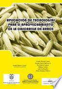 Libro Aplicación de tecnologías para el aprovechamiento de la cascarilla de arroz