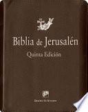 Libro Biblia de Jerusalén 5a Edición: Con Funda Y Cierre de Cremallera