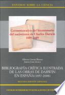 Libro Bibliografía crítica ilustrada de las obras de Darwin en España (1857-2008)
