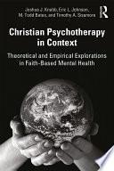 Libro Christian Psychotherapy in Context