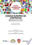 Libro Código europeo de contratos de la Academia de Pavía