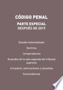 Libro Código Penal. Parte especial, después de 2019