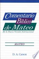 Libro Comentario Bíblico de Mateo NVI