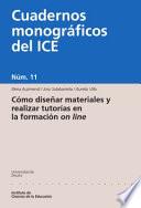 Libro Cómo diseñar materiales y realizar tutorías en la formación online