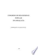 Congreso de religiosidad popular en Andalucía