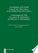 Libro Constitutional documents of Portugal and Spain 1808-1845