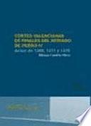 Libro Cortes valencianas de finales del reinado de Pedro IV
