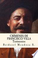 Crimenes de Francisco Villa