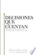 Libro Decisiones que cuentan