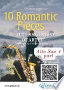 Libro Eb Alto Sax 4 part of 10 Romantic Pieces for Alto Saxophone Quartet