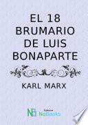 Libro El 18 Brumario de Luis Bonaparte