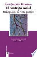 Libro El contrato social o principios de derecho político