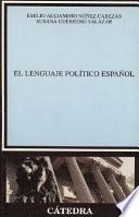 Libro El lenguaje político español