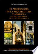 Libro El modernismo en la arquitectura madrileña
