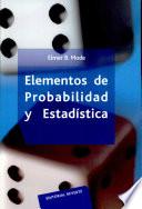 Libro Elementos de probabilidad y estática