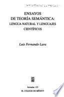 Libro Ensayos de teoría semántica