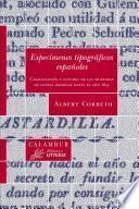 Libro Especímenes tipográficos españoles