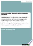 Libro Estructura del problema de investigación, contradicciones inherentes y exigencias metodológicas para su formulación