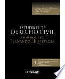 Estudios de derecho civil en memoria de Fernando Hinestrosa. Tomo I: Derecho romano y tradición civil; Principios generales del derecho; Personas y familia; Obligaciones, y Responsabilidad civil