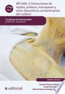 Libro Extracciones de tejidos, prótesis, marcapasos y otros dispositivos contaminantes del cadáver. SANP0108