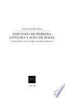 Libro Fernando de Herrera, Góngora y Soto de Rojas