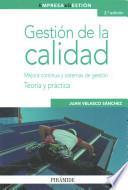 Libro Gestión de la calidad