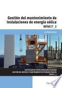 Libro Gestión del mantenimiento de instalaciones de energía eólica