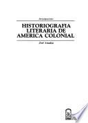Historiografía literaria de América colonial