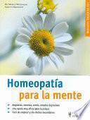 Libro Homeopatía para la mente