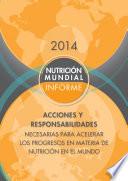 Libro Informe de la nutrición mundial 2014
