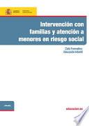 Libro Intervención con familias y atención a menores en riesgo social. Ciclo formativo: Educación Infantil