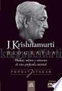 Libro J. Krishnamurti. Biografía