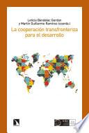 Libro La cooperación transfronteriza para el desarrollo
