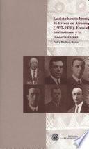 Libro La dictadura de Primo de Rivera en Almería (1923-1930). Entre el continuismo y la modernización