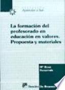 Libro La formación del profesorado en educación en valores