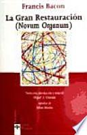 Libro La Gran Restauración (Novum Organum)