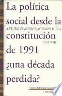 La política social desde la constitución de 1991