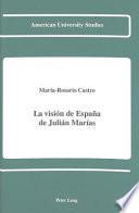 Libro La visión de España de Julián Marías
