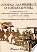 Libro Las causas de la derrota de la República Española