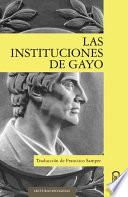 Libro Las instituciones de Gayo