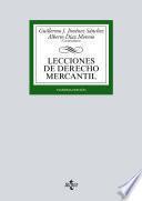 Libro Lecciones de Derecho Mercantil