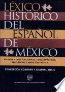 Léxico histórico del español de México