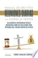 Libro Manual de oro para reuniones diarias con fuerza de ventas