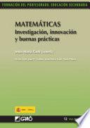 Libro Matemáticas. Investigación, innovación y buenas prácticas